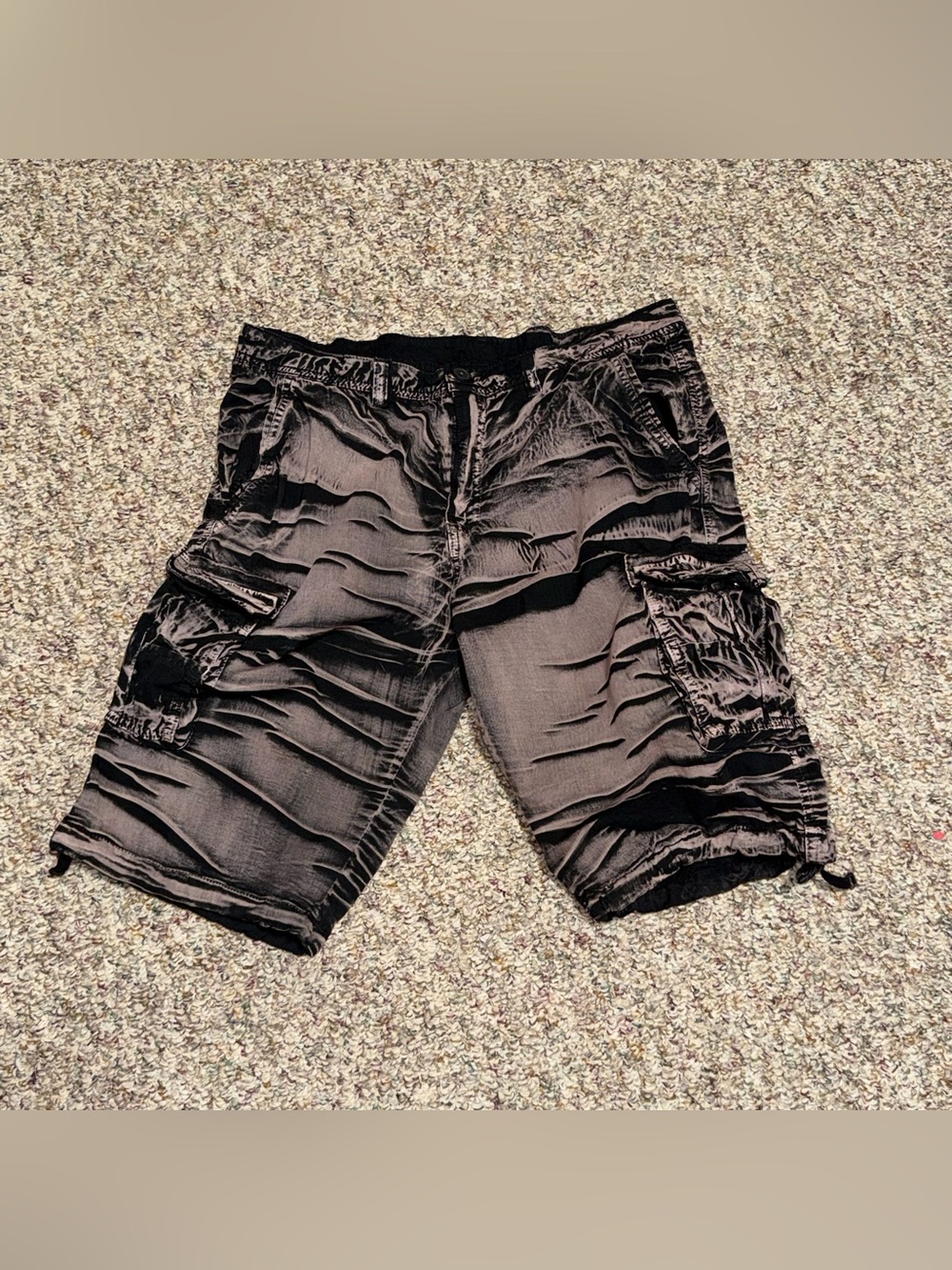 Men's size 36 Black brown Cargo Shorts